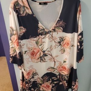 Long plus size blouse